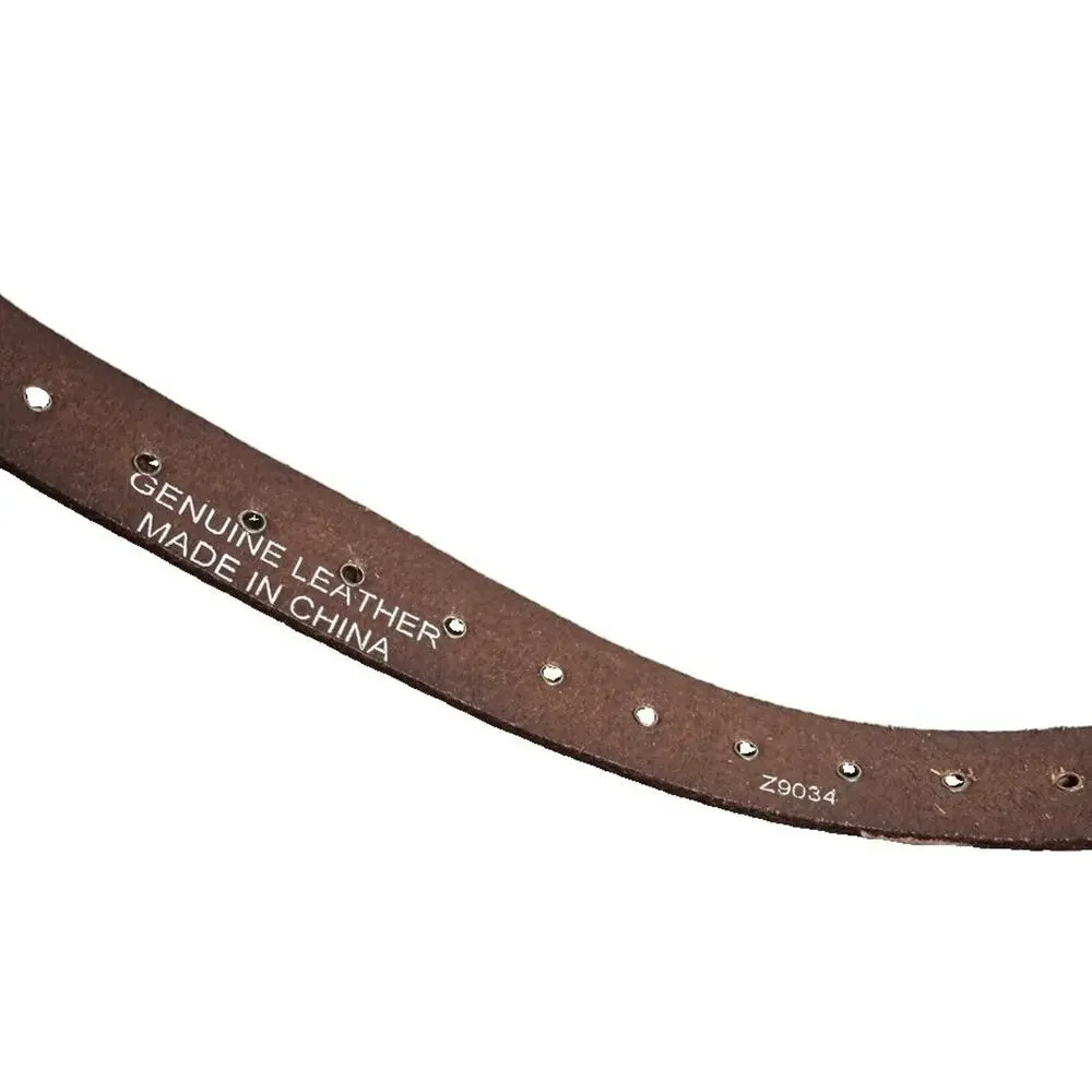 Silpada Double Strand Belt Womens XL Genuine Leather Brown Wrap Around 30 / 32